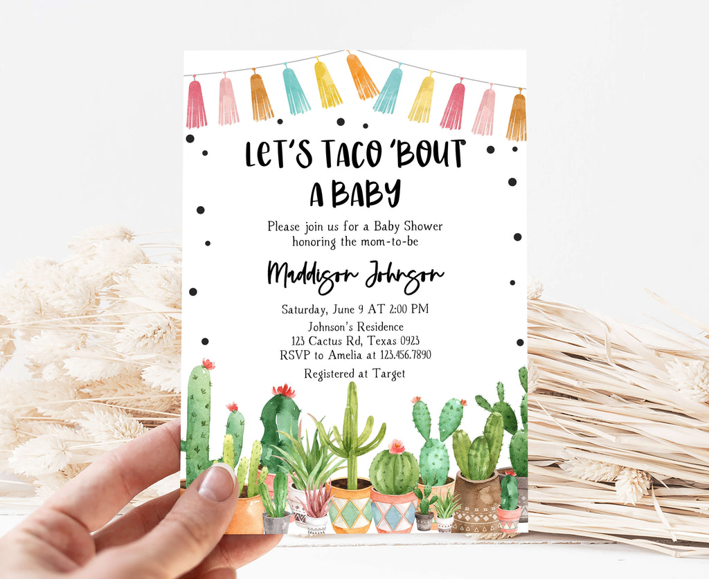 Fiesta Baby Shower Invitation