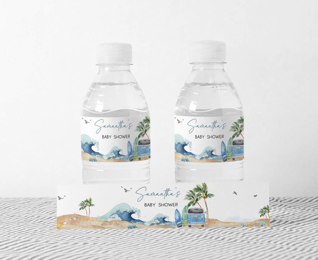 Baby on Board Baby Shower Bottle Label