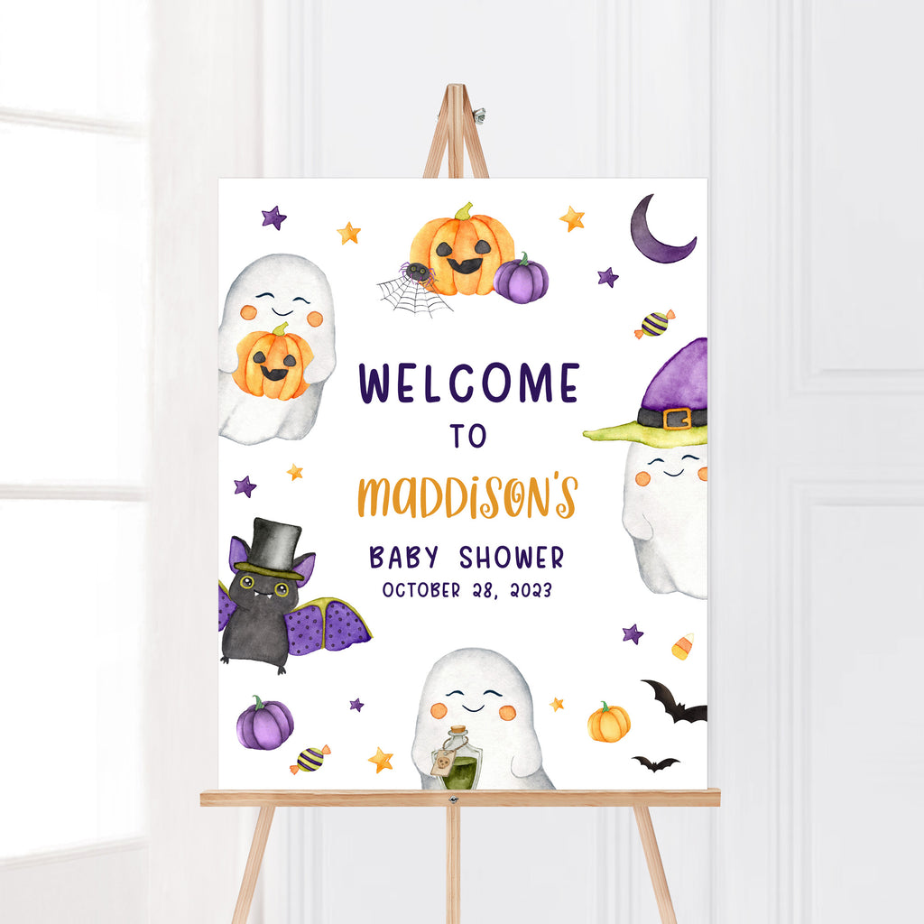 A Little Boo Baby Shower Welcome Sign