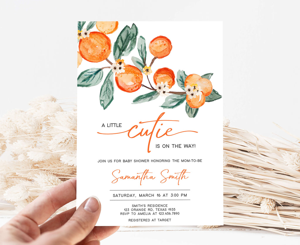 Little Cutie Baby Shower Invitation