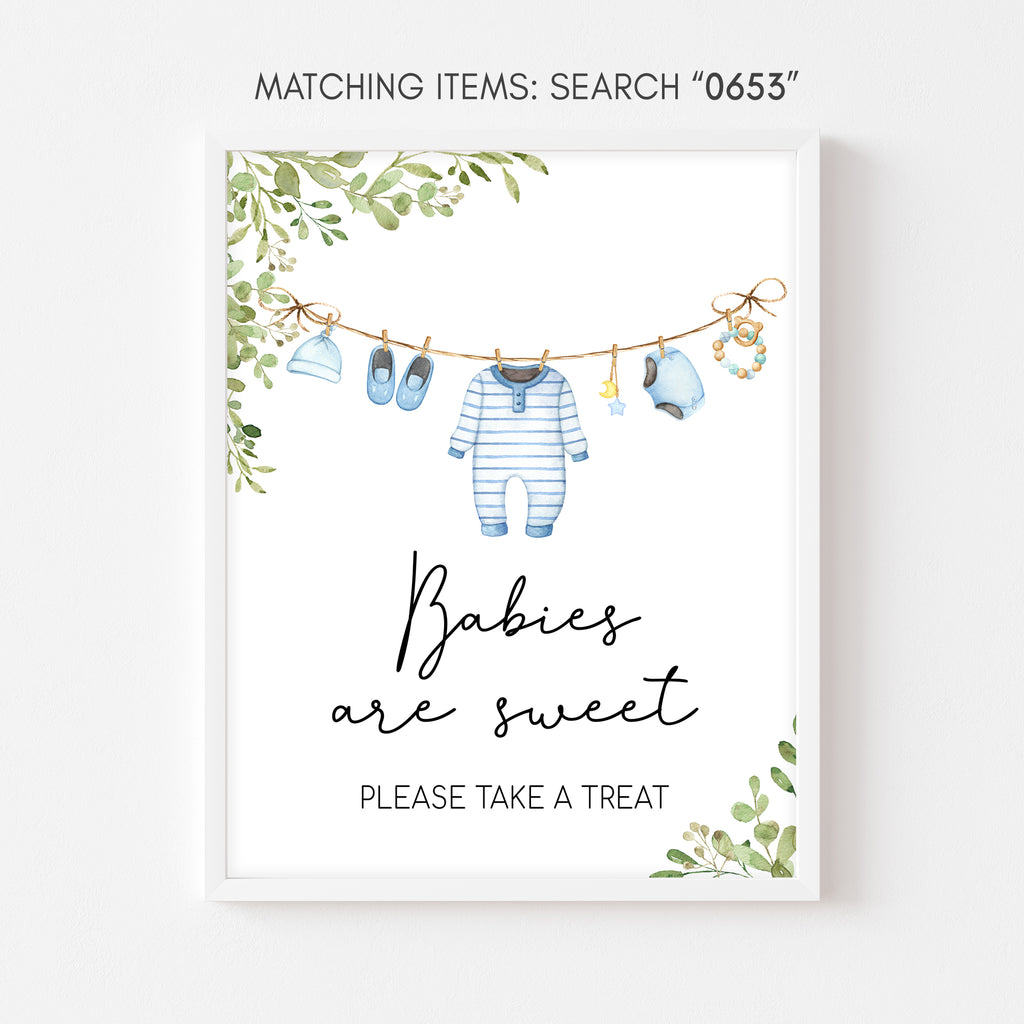 Boy Baby Clothes Baby Shower Babies are Sweet Sign