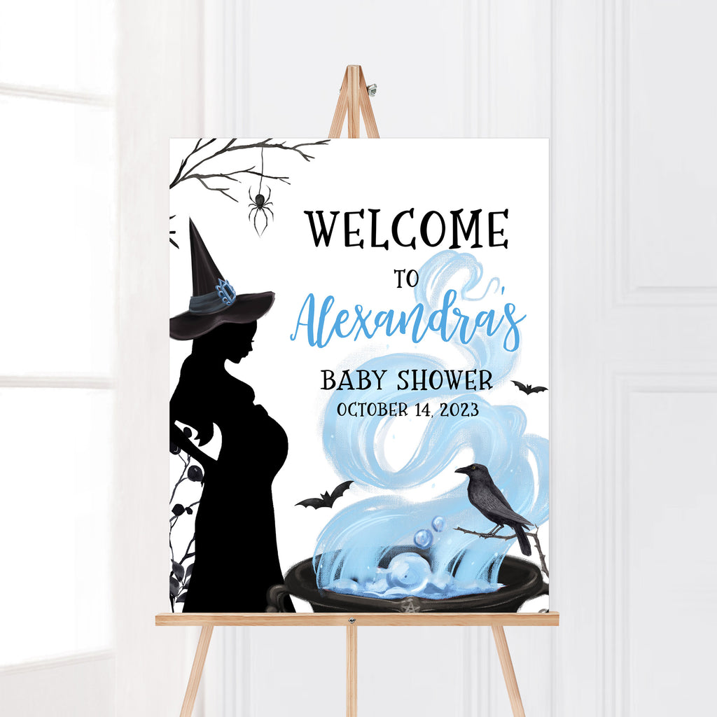 A Baby is Brewing Halloween Baby Shower Welcome Sign