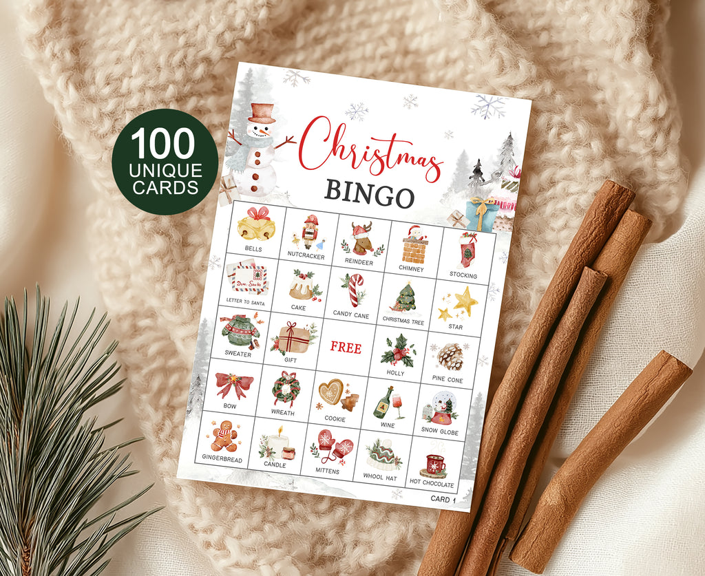 Christmas Party Bingo Cards