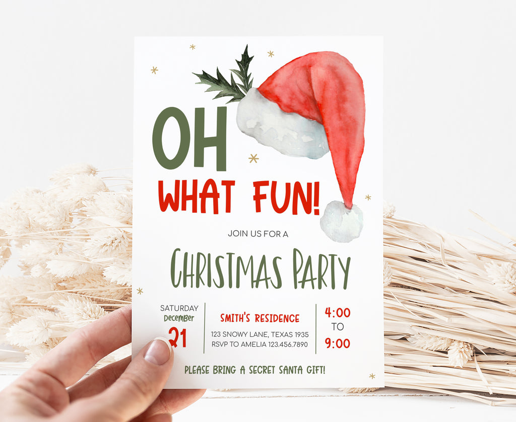 Kids Christmas Party Invitation