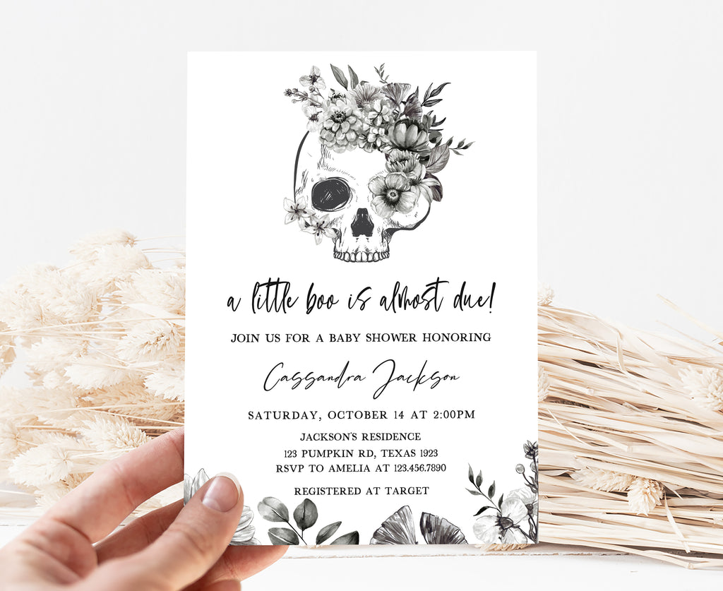 Gothic Baby Shower Invitation