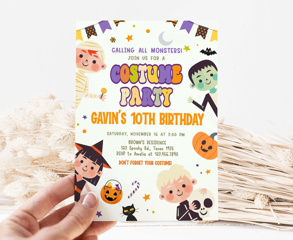 Halloween Birthday Party Invitation