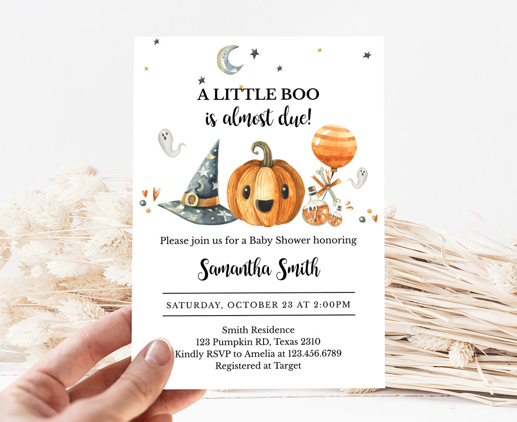 Halloween Baby Shower Invitation