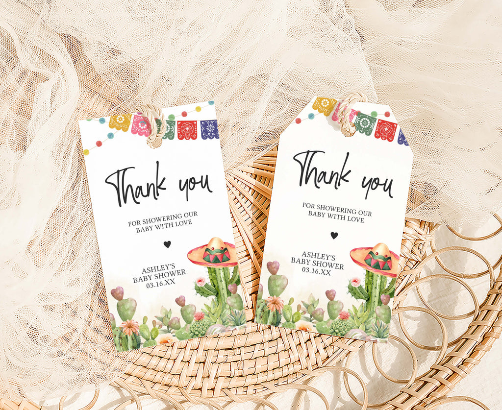 Let's Taco Bout Baby Shower Favor Tag