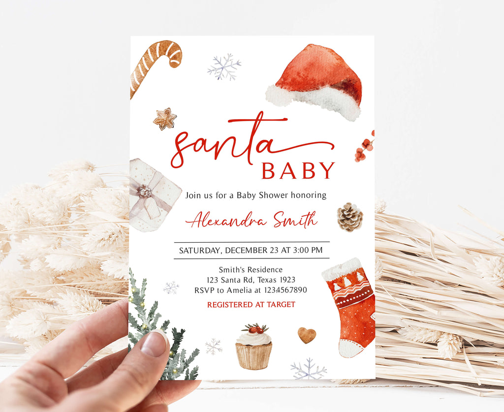 Santa Baby Shower Invitation