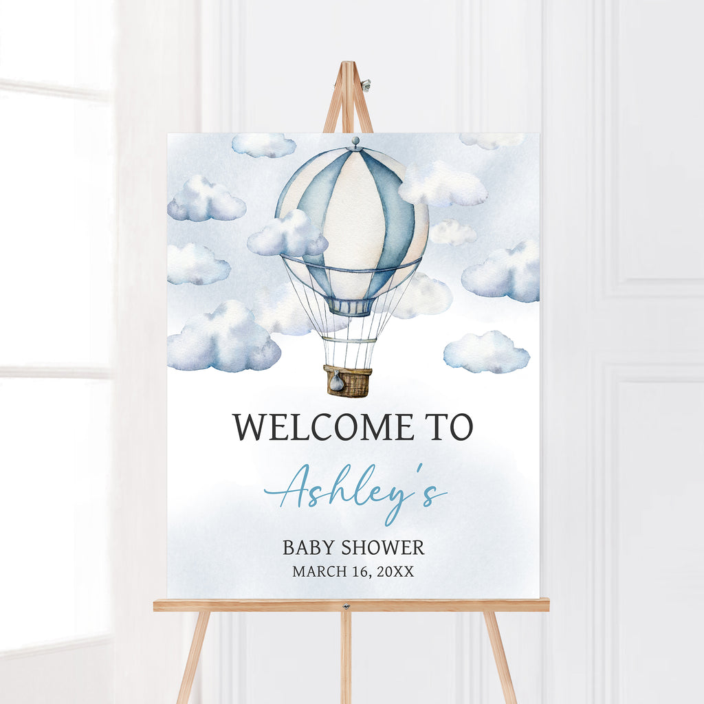 Adventure Awaits Baby Shower Welcome Sign