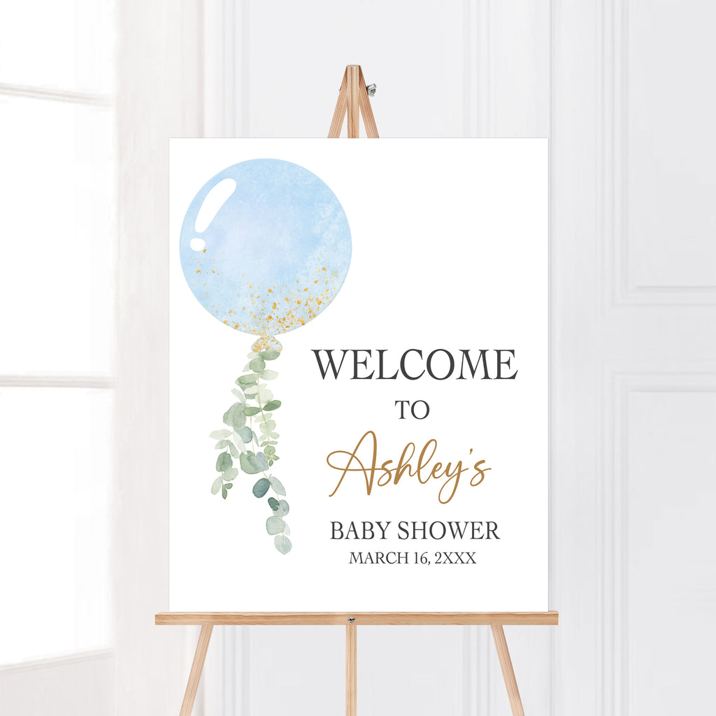 Oh Boy Baby Shower Welcome Sign